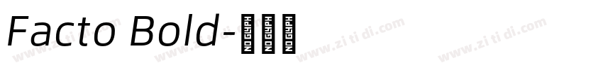 Facto Bold字体转换